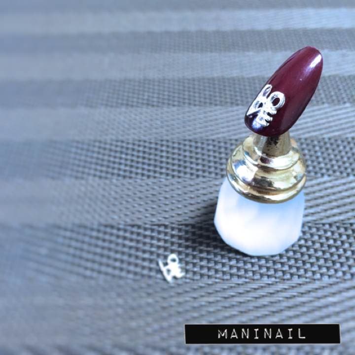 ▶︎ネイルパーツ/LOVE シルバー/P-44