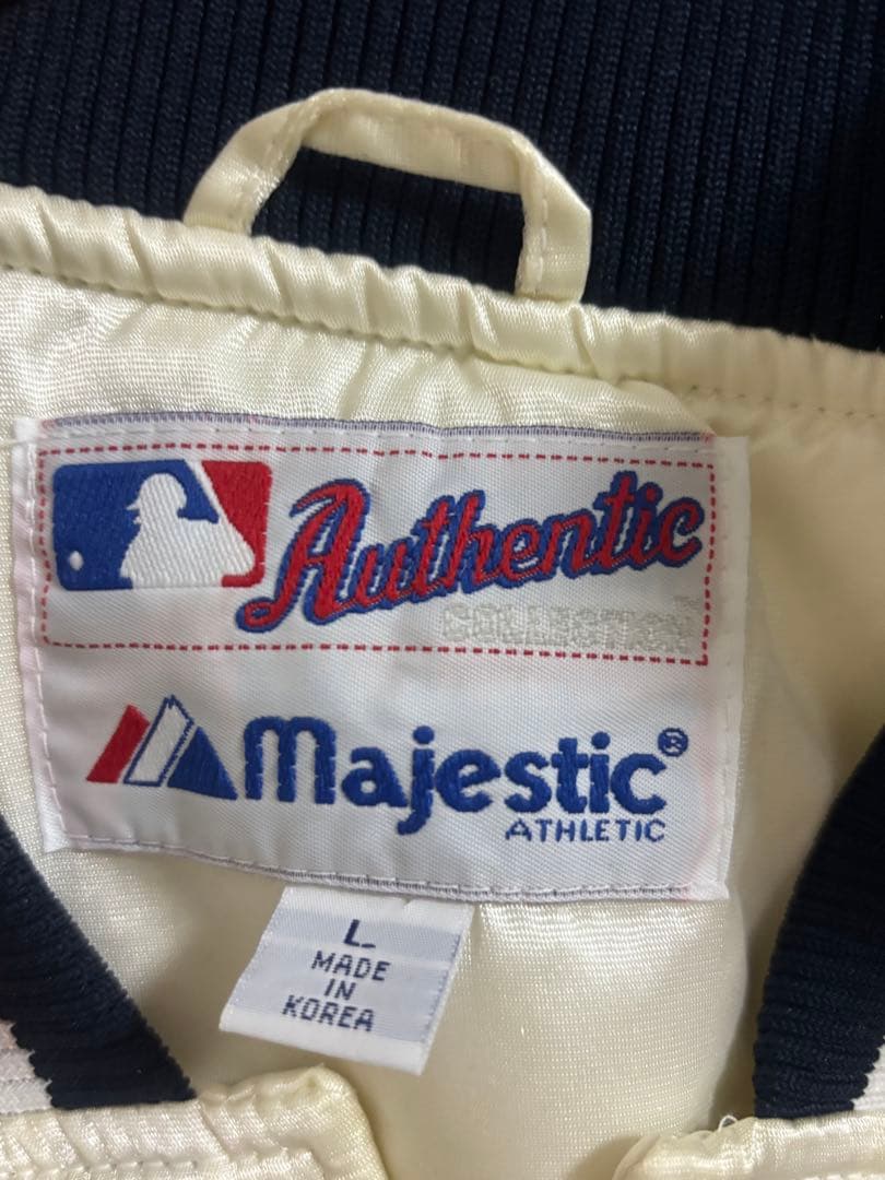 Majestic ヤンキース サテンボンバージャケット希少カラー　90s