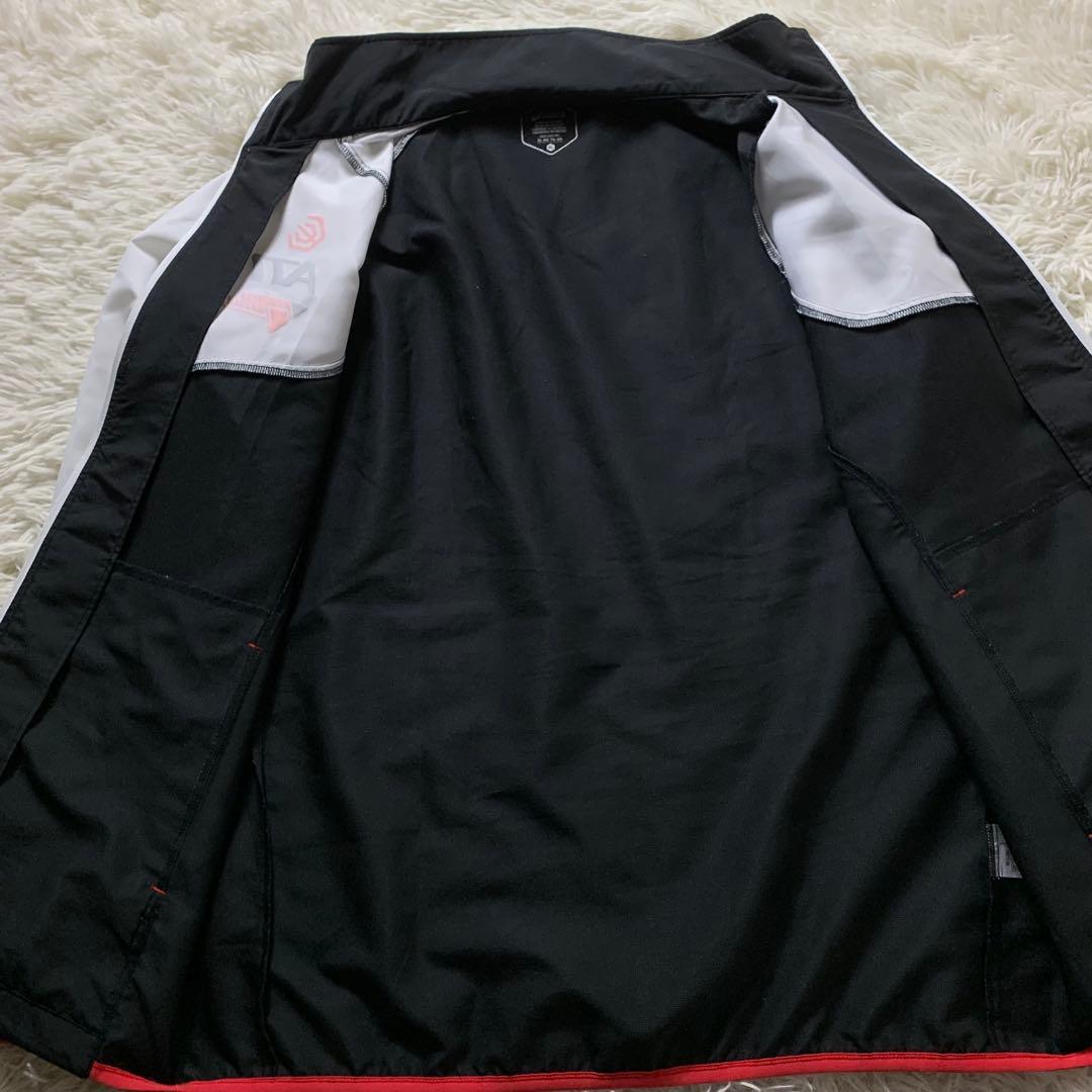 極美品■アシックス ウィンドブレーカ セットアップ A77 ブラックXL