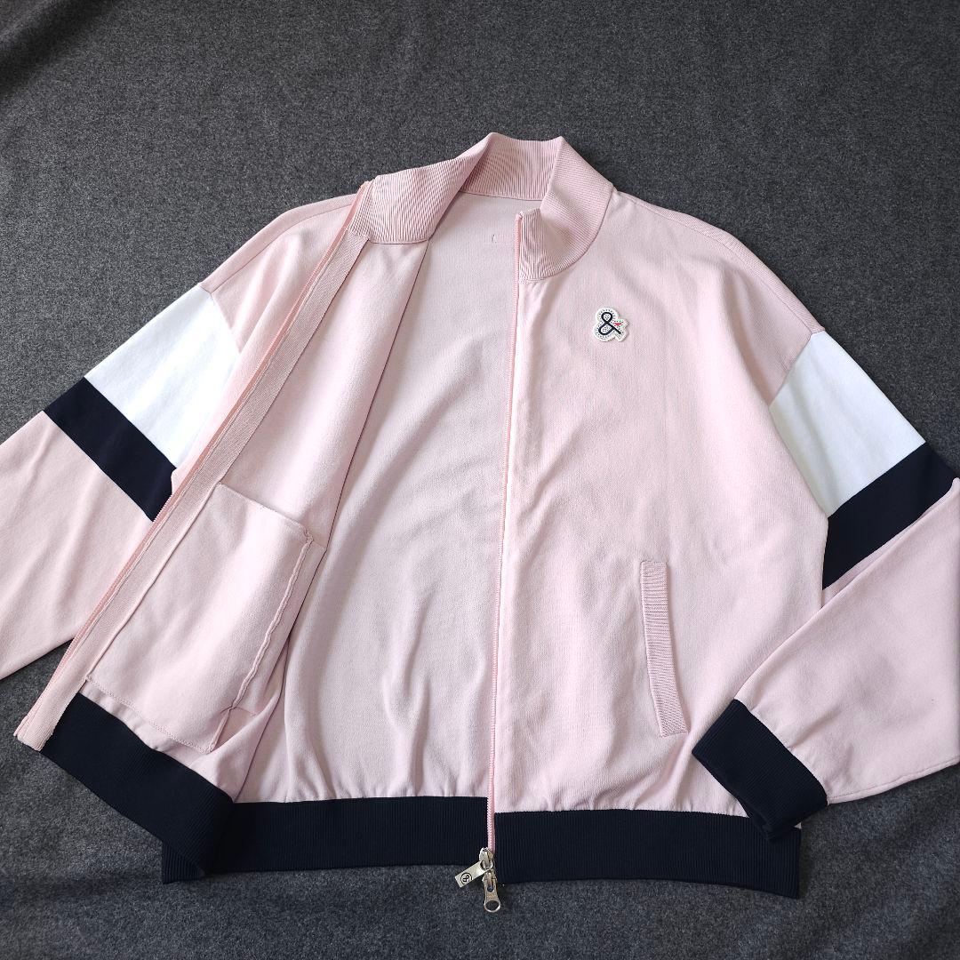 【アンパスィ】2023年 人気ロゴ×ラバーロゴ 長袖ゴルフブルゾンジャケットL