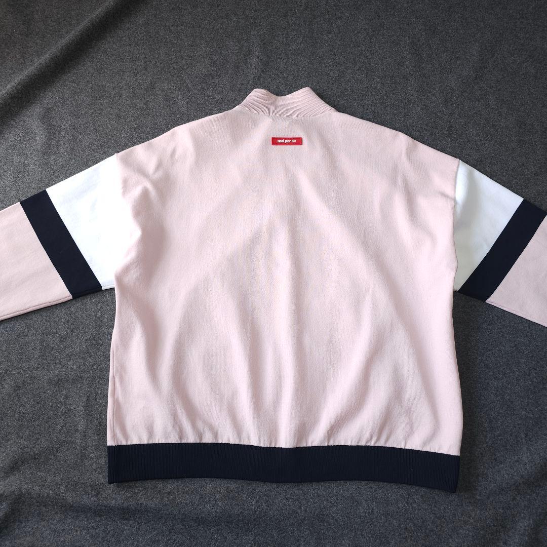 【アンパスィ】2023年 人気ロゴ×ラバーロゴ 長袖ゴルフブルゾンジャケットL