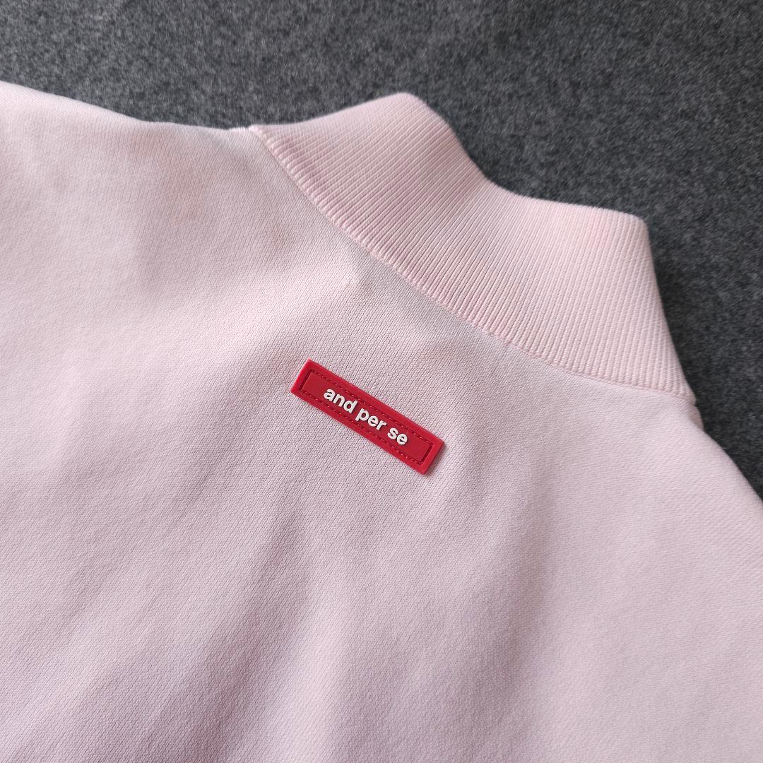 【アンパスィ】2023年 人気ロゴ×ラバーロゴ 長袖ゴルフブルゾンジャケットL