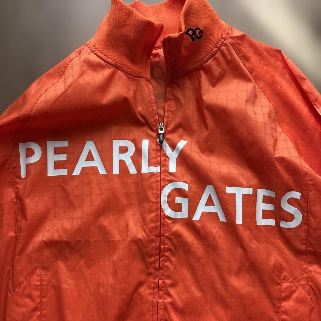 【美品】PEARLY GATES フルジップアウター　オレンジ