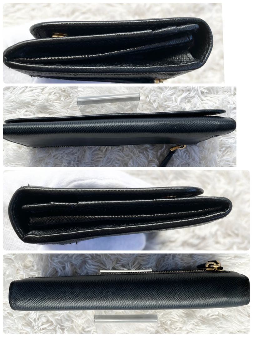 専用プラダ 長財布 サフィアーノレザー 1MH132 ゴールド金具 本革 黒