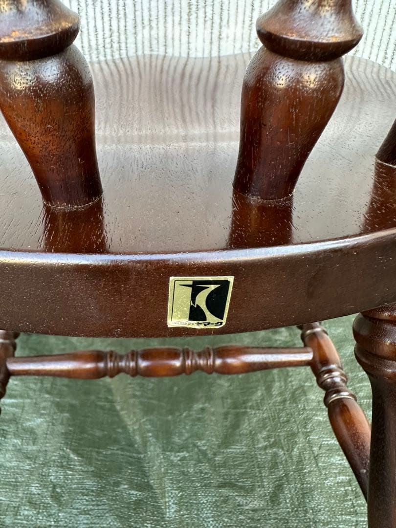 【ダイニングチェア】1飛騨産業　キツツキ　スティックバックチェア　ヴィンテージ◎