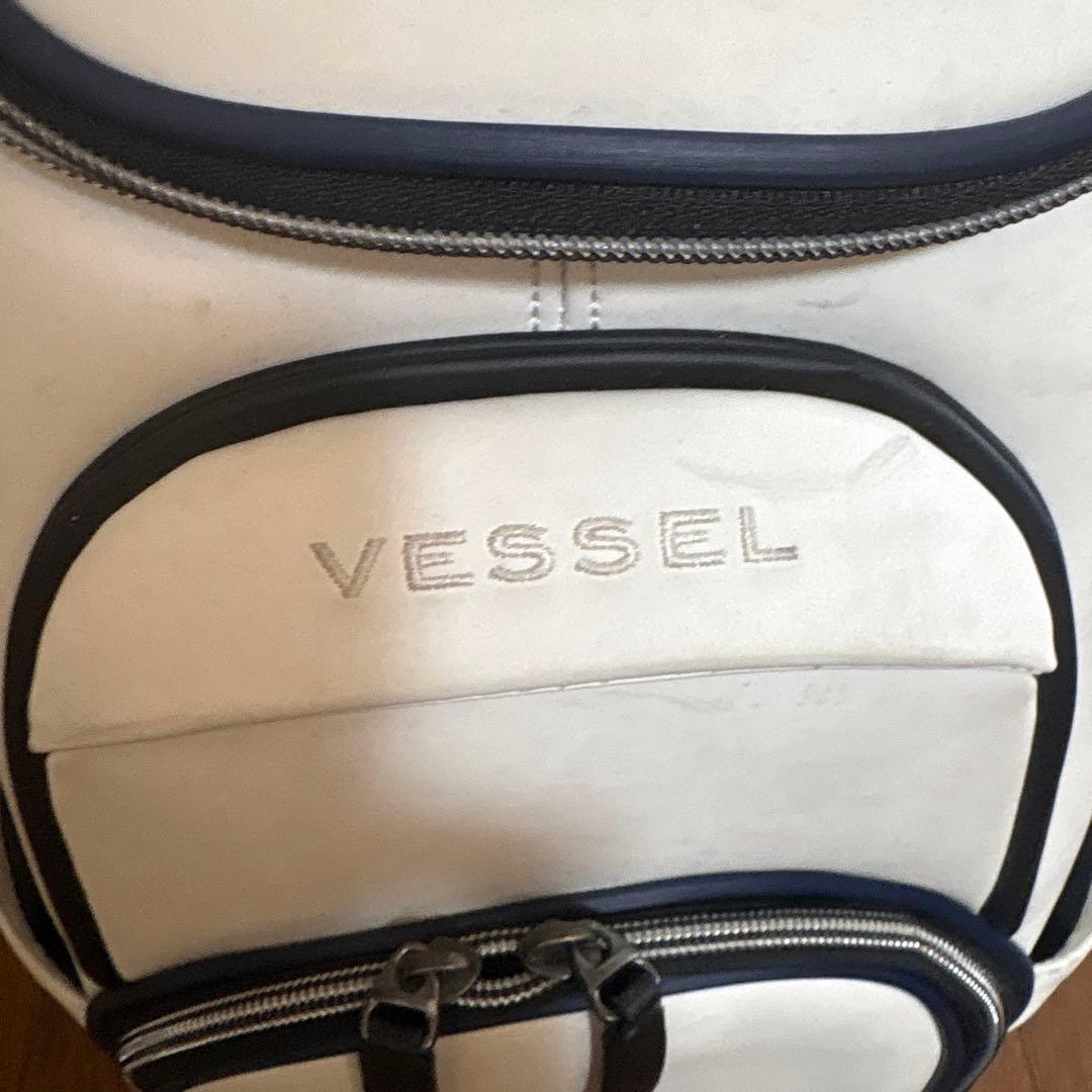 Vessel キャディバッグ ホワイト/ブラックLux Cart JP 9型
