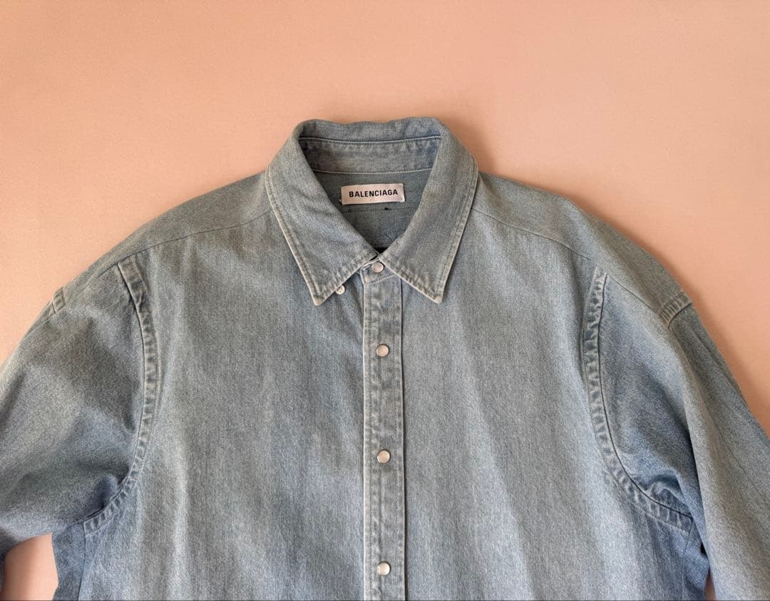BALENCIAGA オーバーサイズ　デニム　シャツ　ジャケット　44 M L