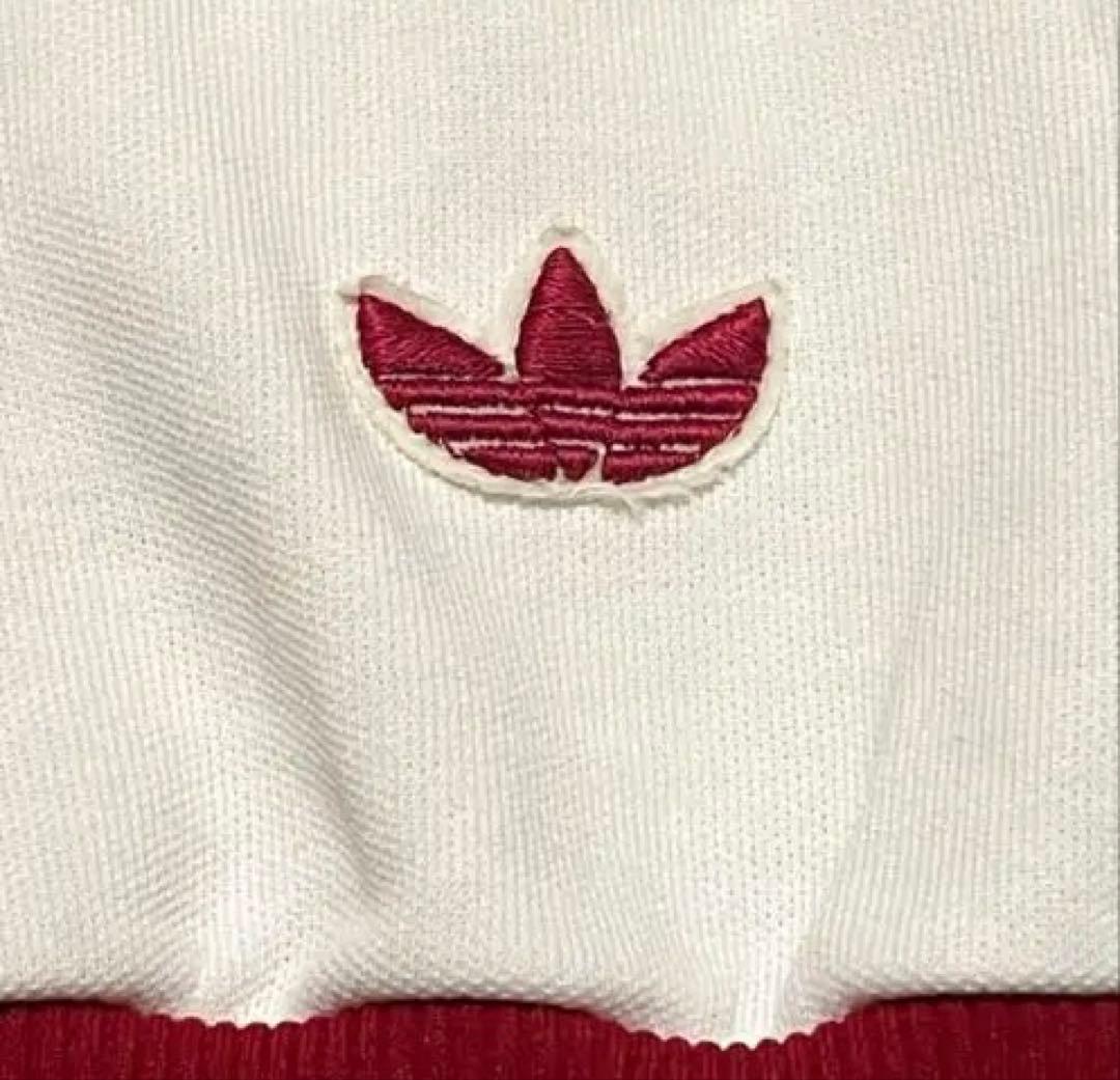 80's adidas 西ドイツ製 トラックジャケット サイズ4 オフホワイト