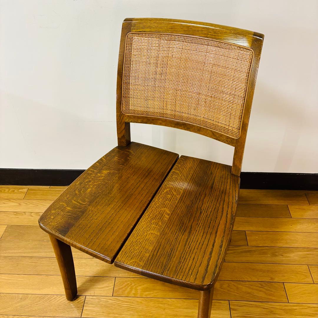 【希少品】浜本工芸　シングルチェア　ダイニングチェア　ラタン　送料込み