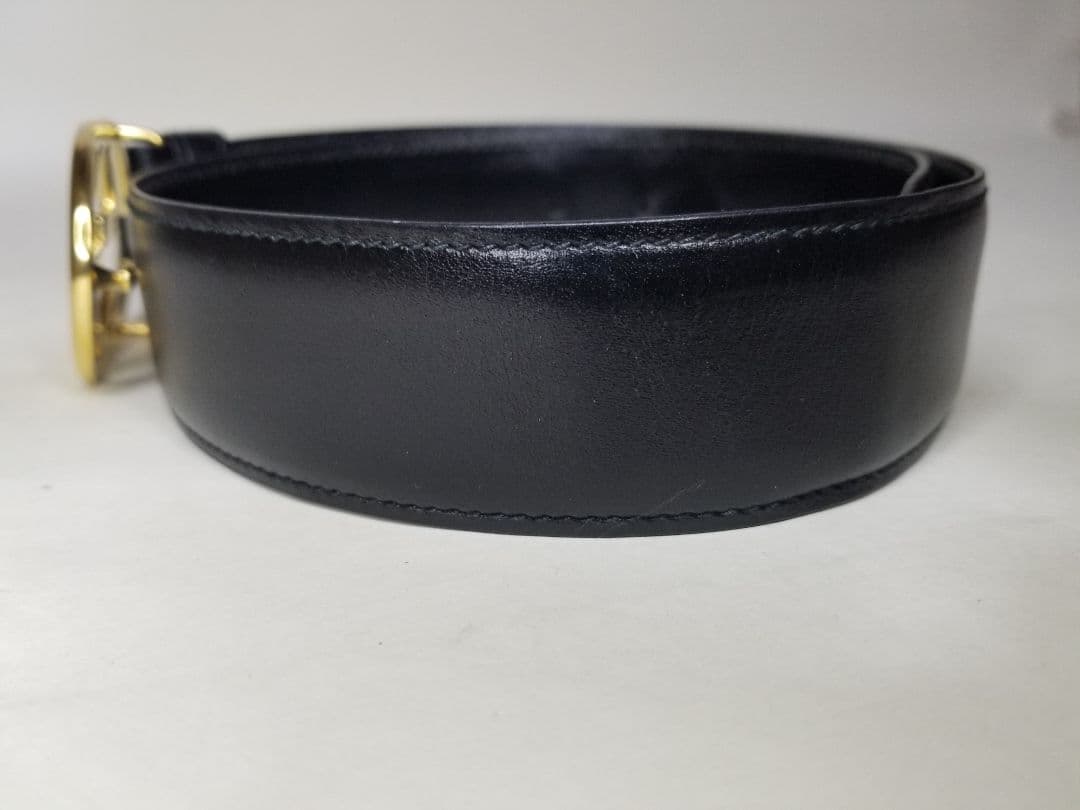 グッチ　GUCCI ベルト　黒　ブラック　GGバックル