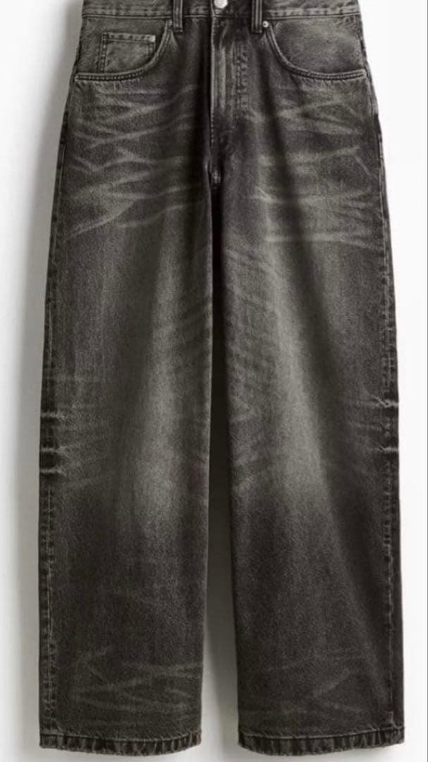  スーパーバギーデニム　ブラック　32/30 円堂守着用　裾カット