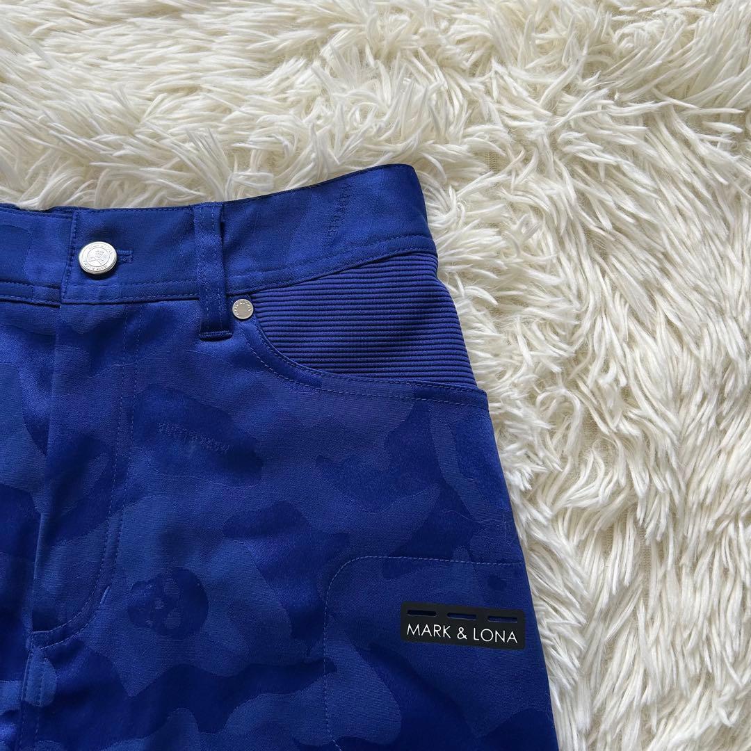 新品同様 マークアンドロナ スカート キュロット スカル刺繍 レザーロゴ