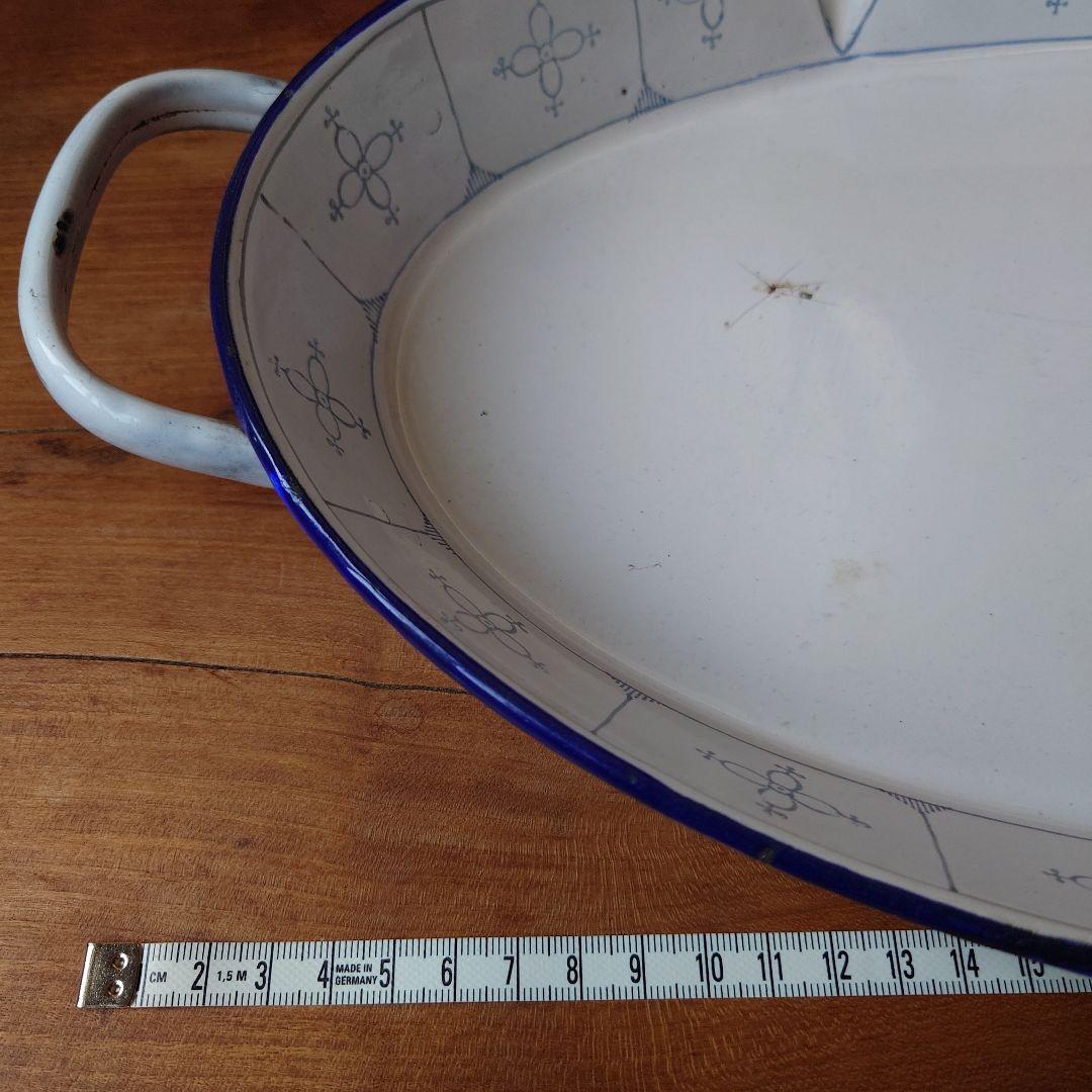 フランスアンティーク琺瑯パン