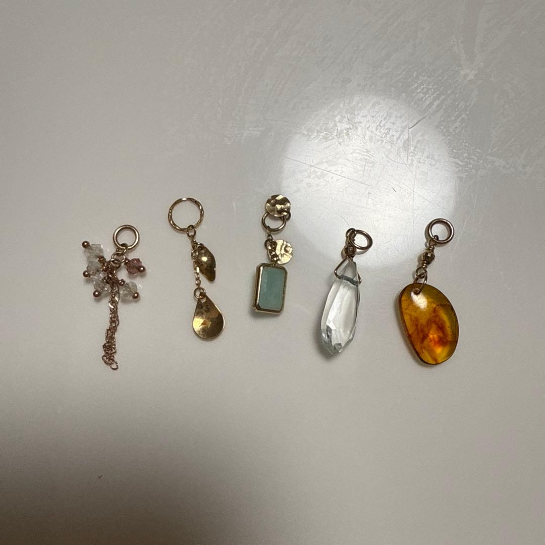 アガット ピアスチャーム 片方