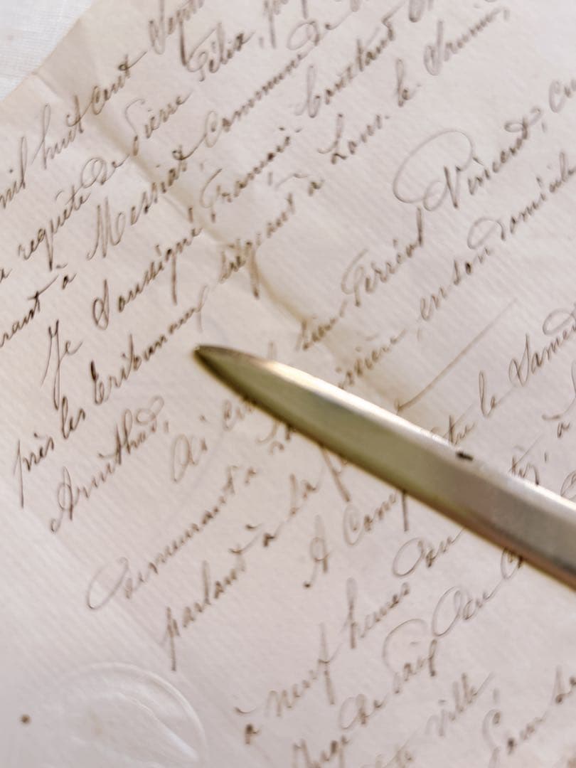 フランスヴィンテージ　ヤドリギ・ペーパーナイフ