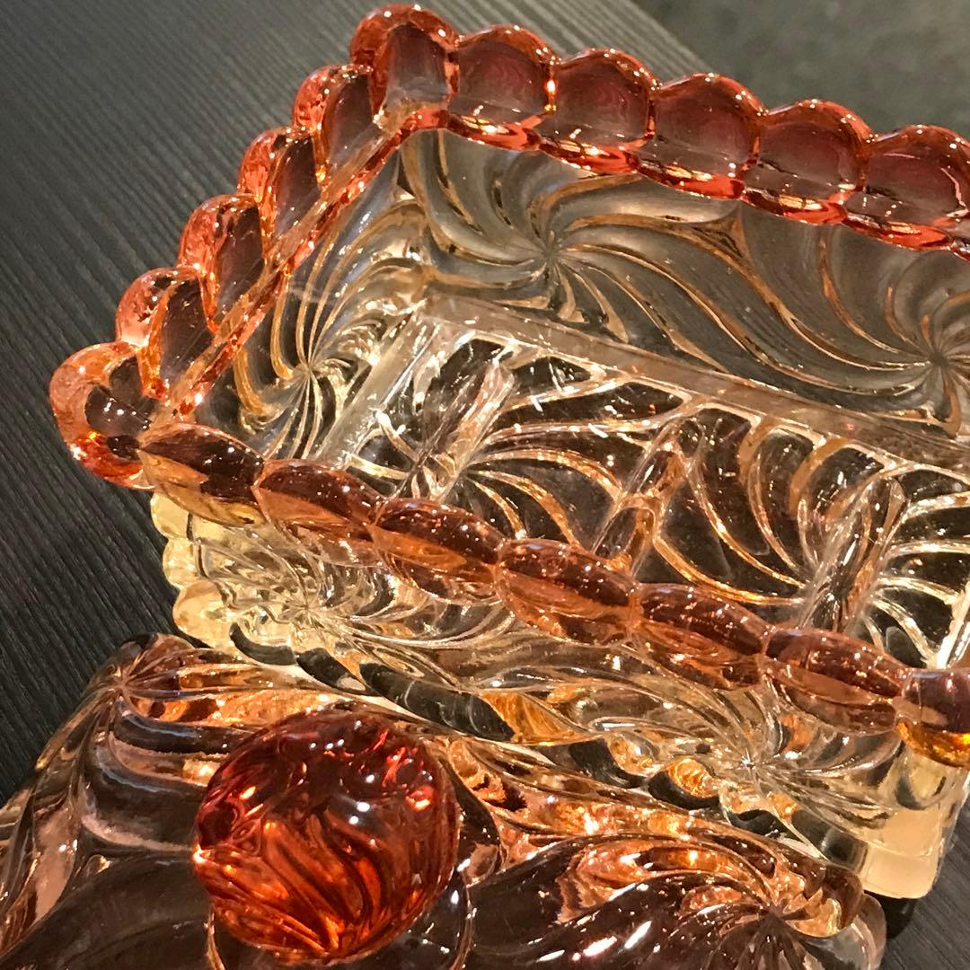 可愛い♡オールドバカラBACCARATローザスミュルティプル★ボンボニエール蓋物