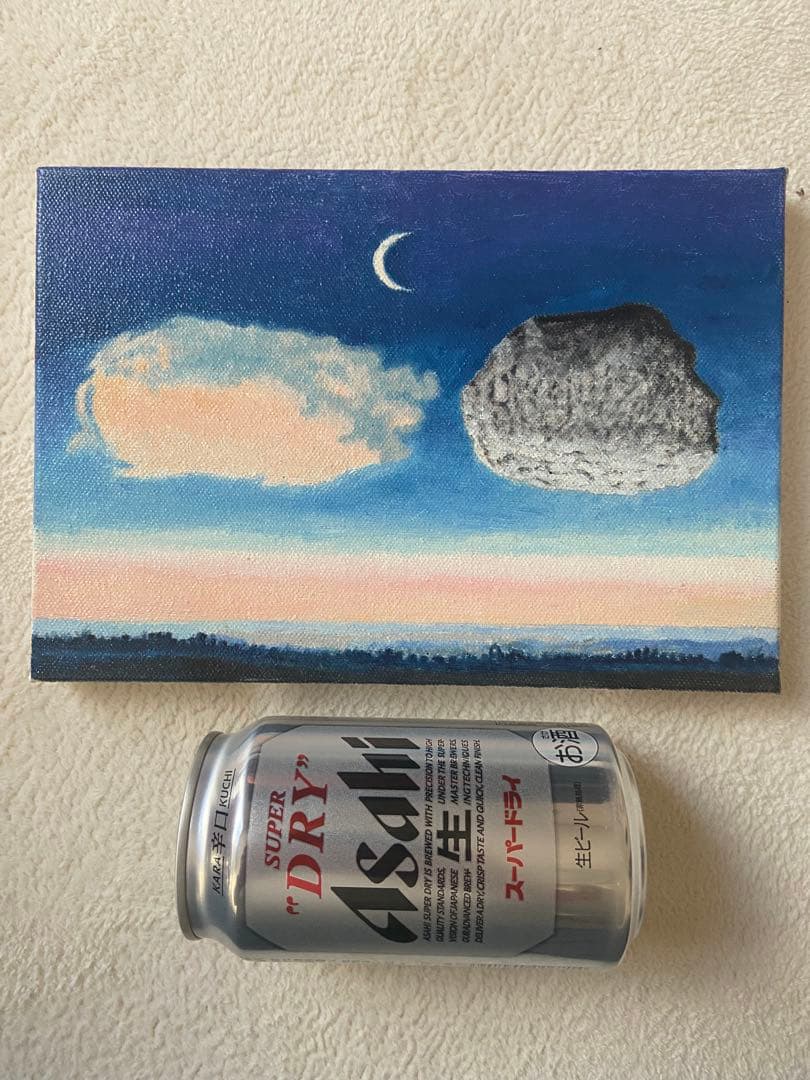 マグリット　肉筆手描きの油絵模写画　アルゴンヌの戦い