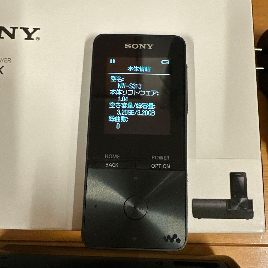 SONY NW-S313 ウォークマン 4GB ブラック