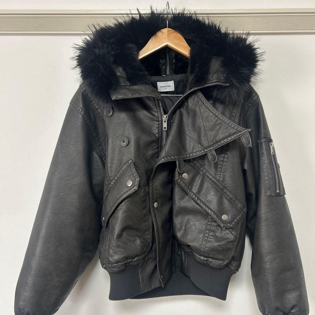 【kemokemo専用】FadedN2B Flight Jacket Black