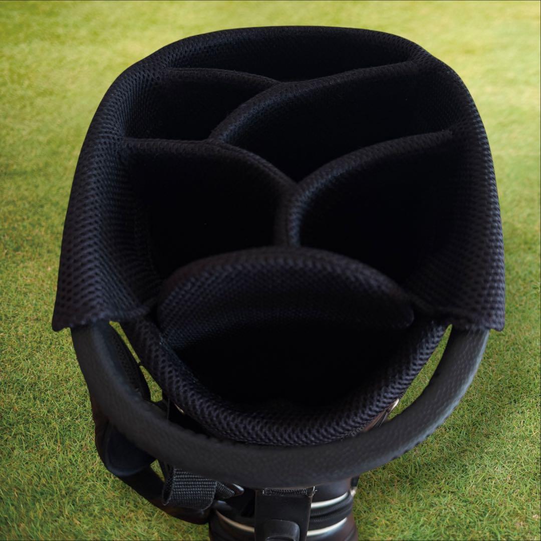 パーリーゲイツ　キャディバッグ　ショルダー式　スタンド式　軽量　黒　ブラック