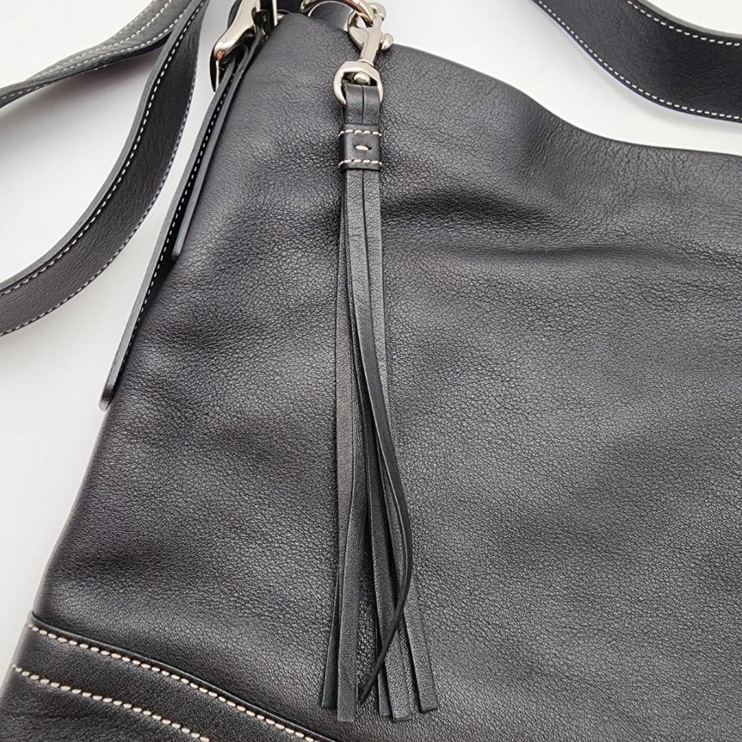 美品 COACH コーチ ショルダーバッグ シグネチャー ブラック 1415