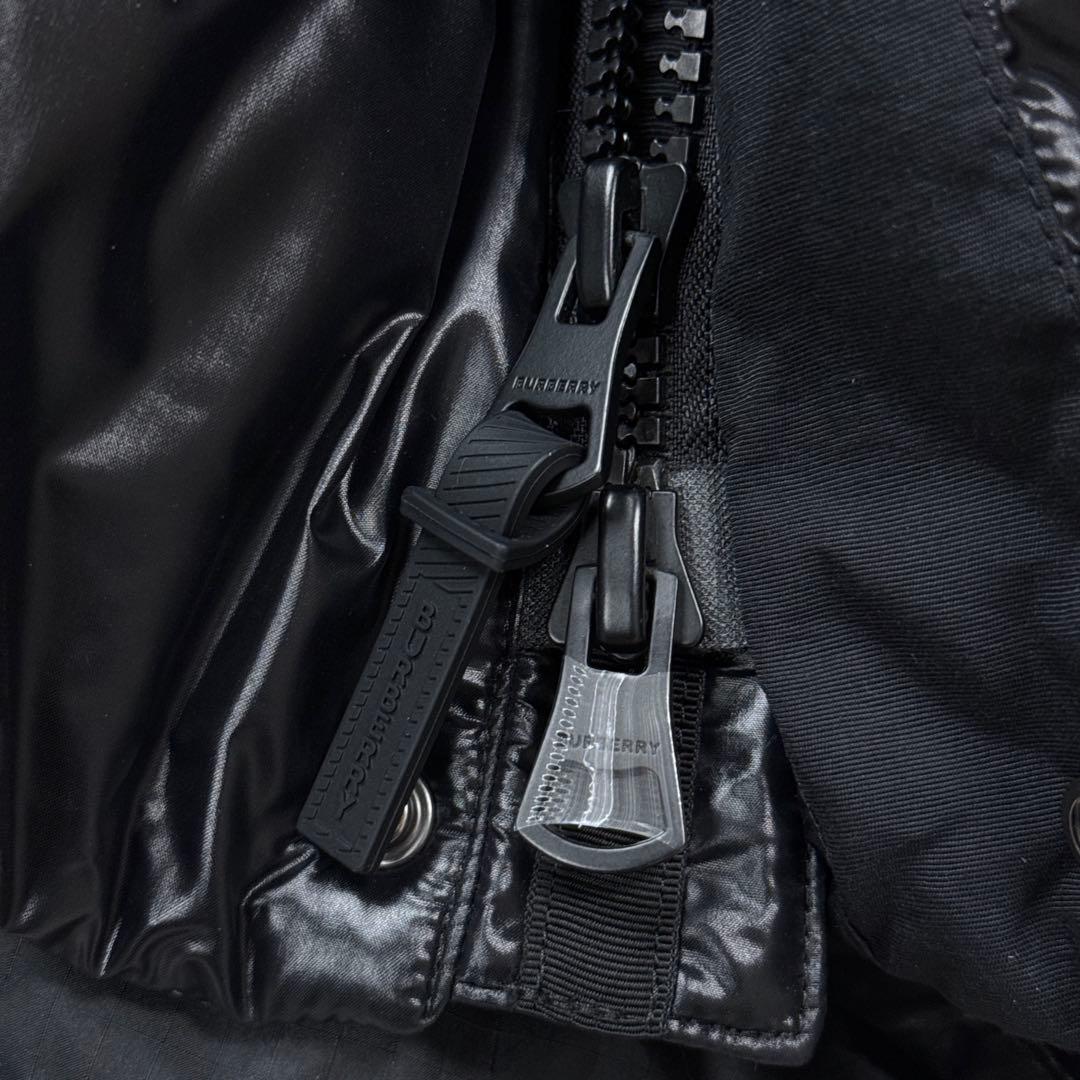 美品 バーバリー 現行 ダウンジャケット ホースフェリー ブラック Lサイズ