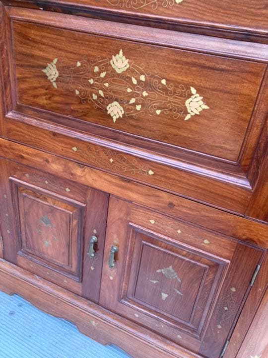 ワインラック 象嵌 アンティーク イタリア 家具 キャビネット サイドボード