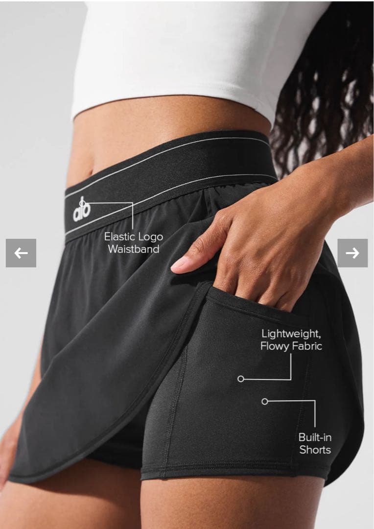 alo アロウ Match Point テニススカート スカート 新品