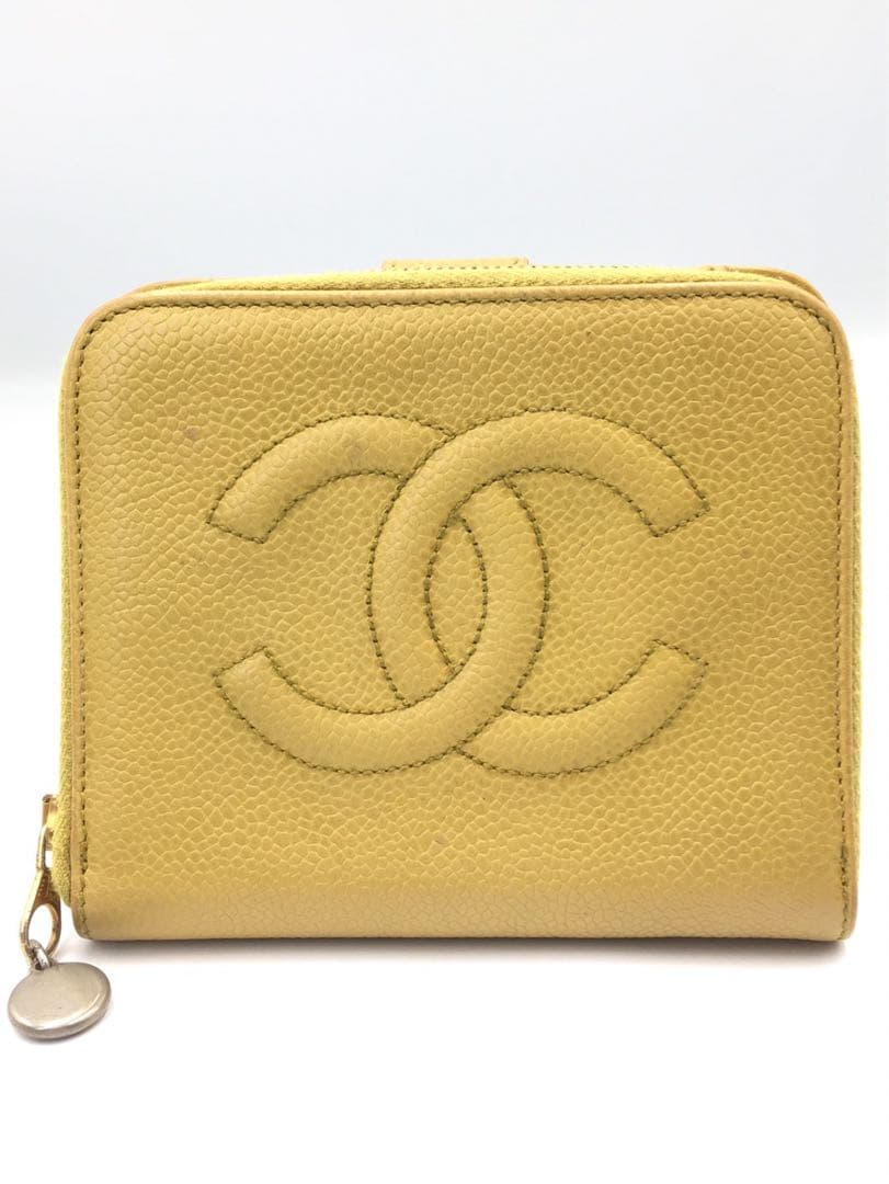 シャネル　キャビアスキン　財布