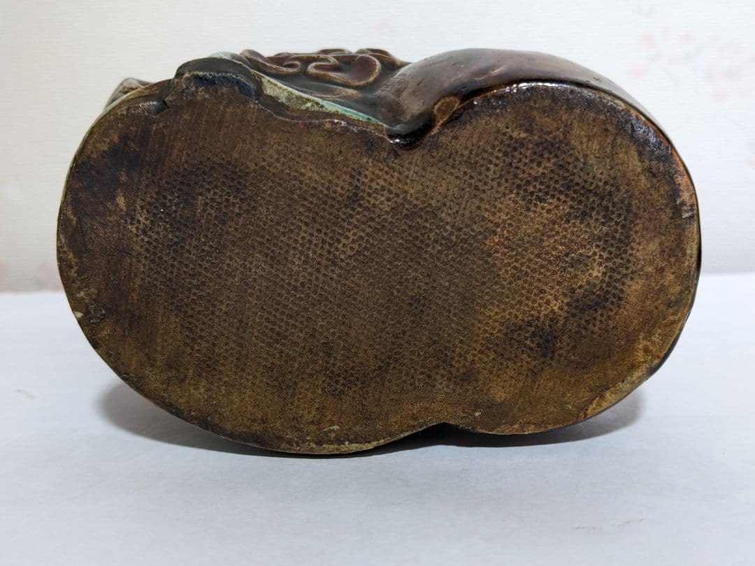 ⭐遺品少数 江戸時代 再興九谷焼 五彩手 布袋像 仏像 置物飾り 縁起物骨董品