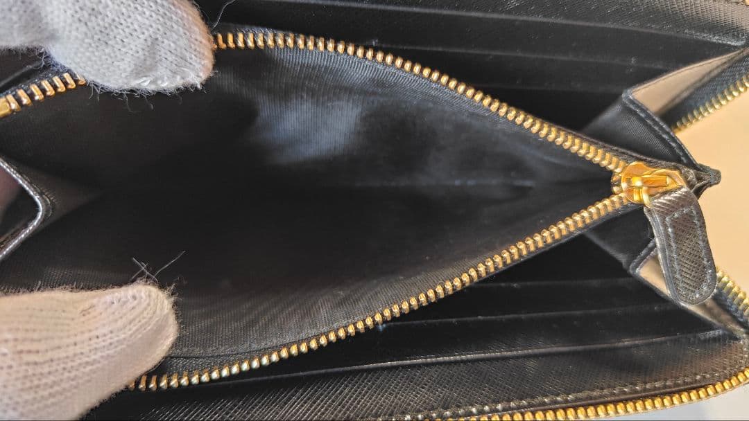 【美品!!】フェラガモ ヴァラリボン 黒ブラック 長財布 L字ファスナー