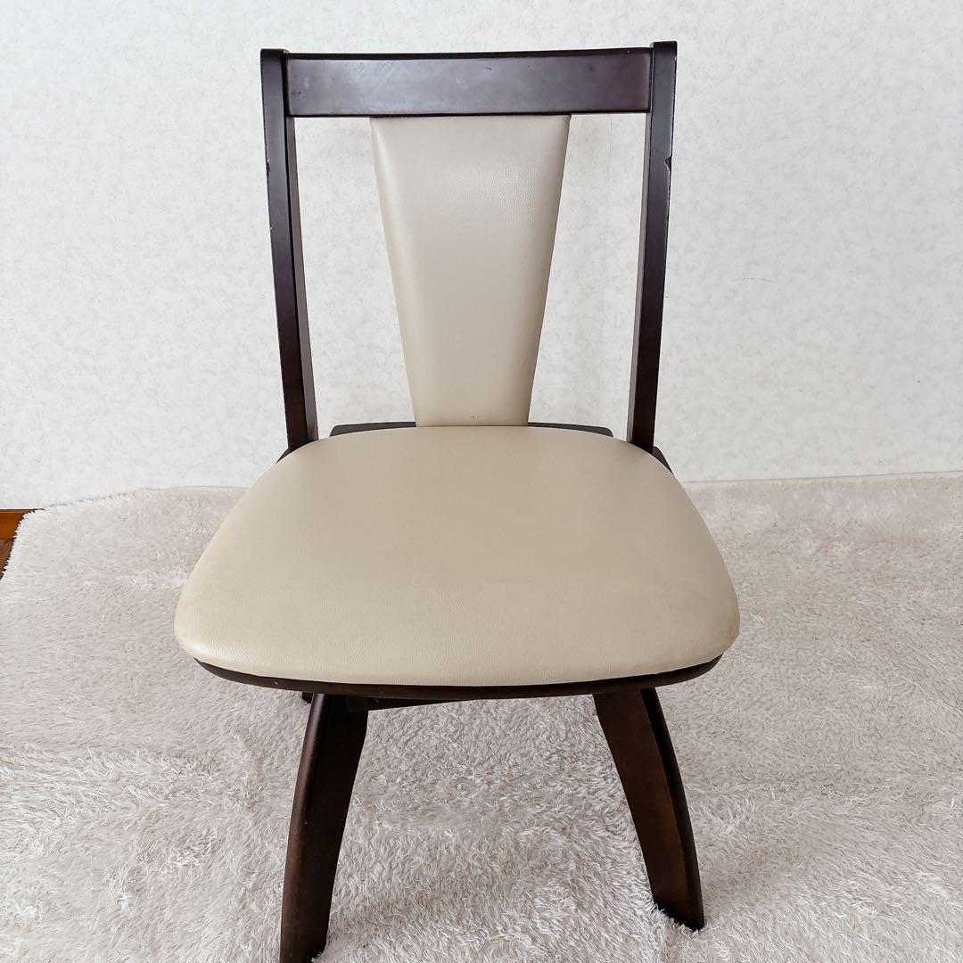 2脚セット】ニトリ ダイニングチェア 回転式 リック