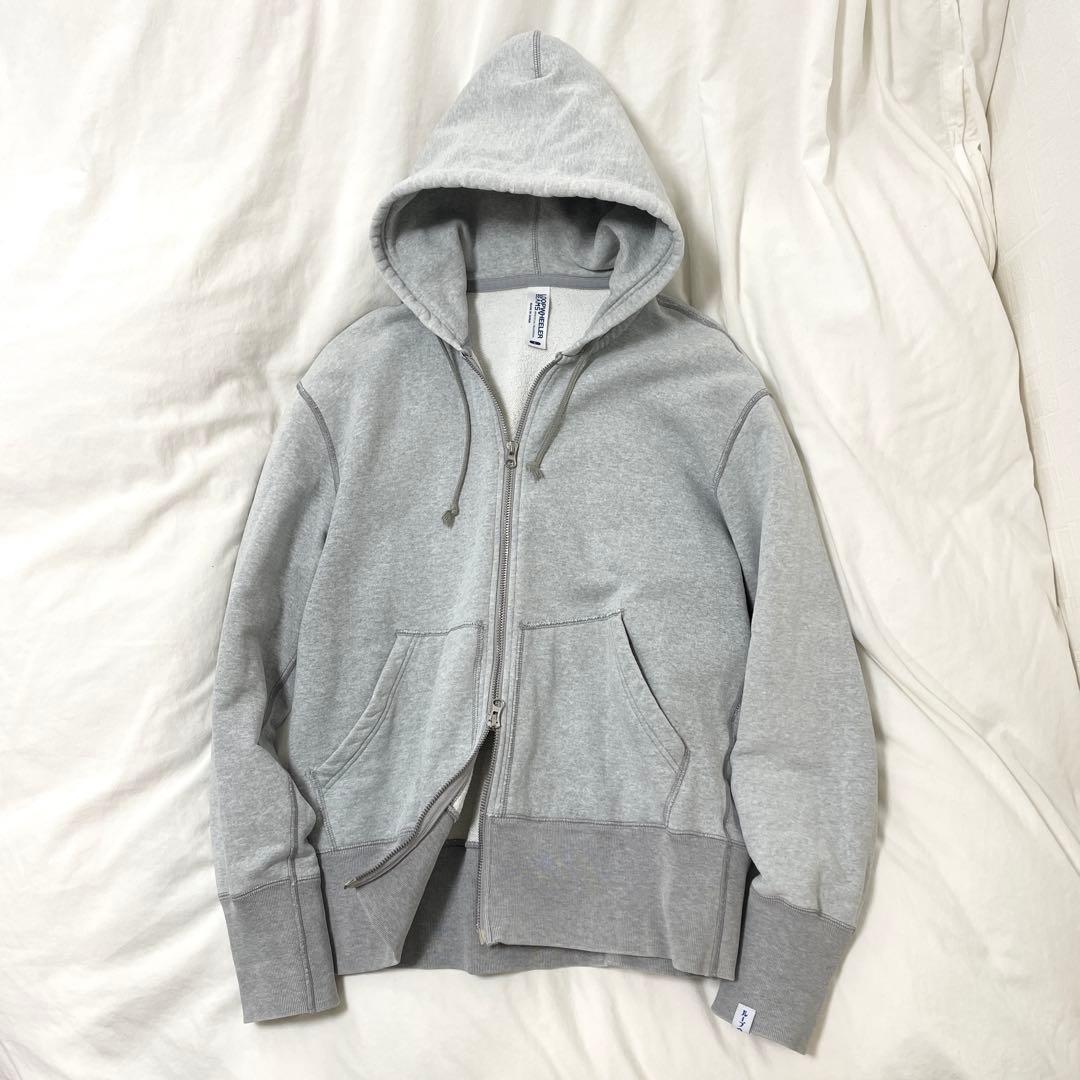 ループウィラー×ビームス別注 吊り編みスウェット フードパーカー