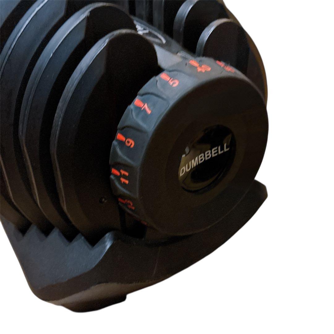 ②可変ダンベル ダイヤル式 5kg～40kg 17段階 単品