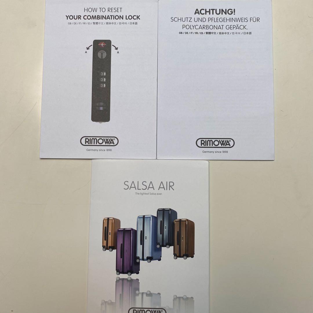 RIMOWA SALSA AIR 92L ウルトラバイオレット