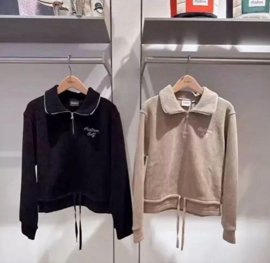 malbon ブラックジョガーパンツ　サルエル　起毛　コーデュロイ　パンツ