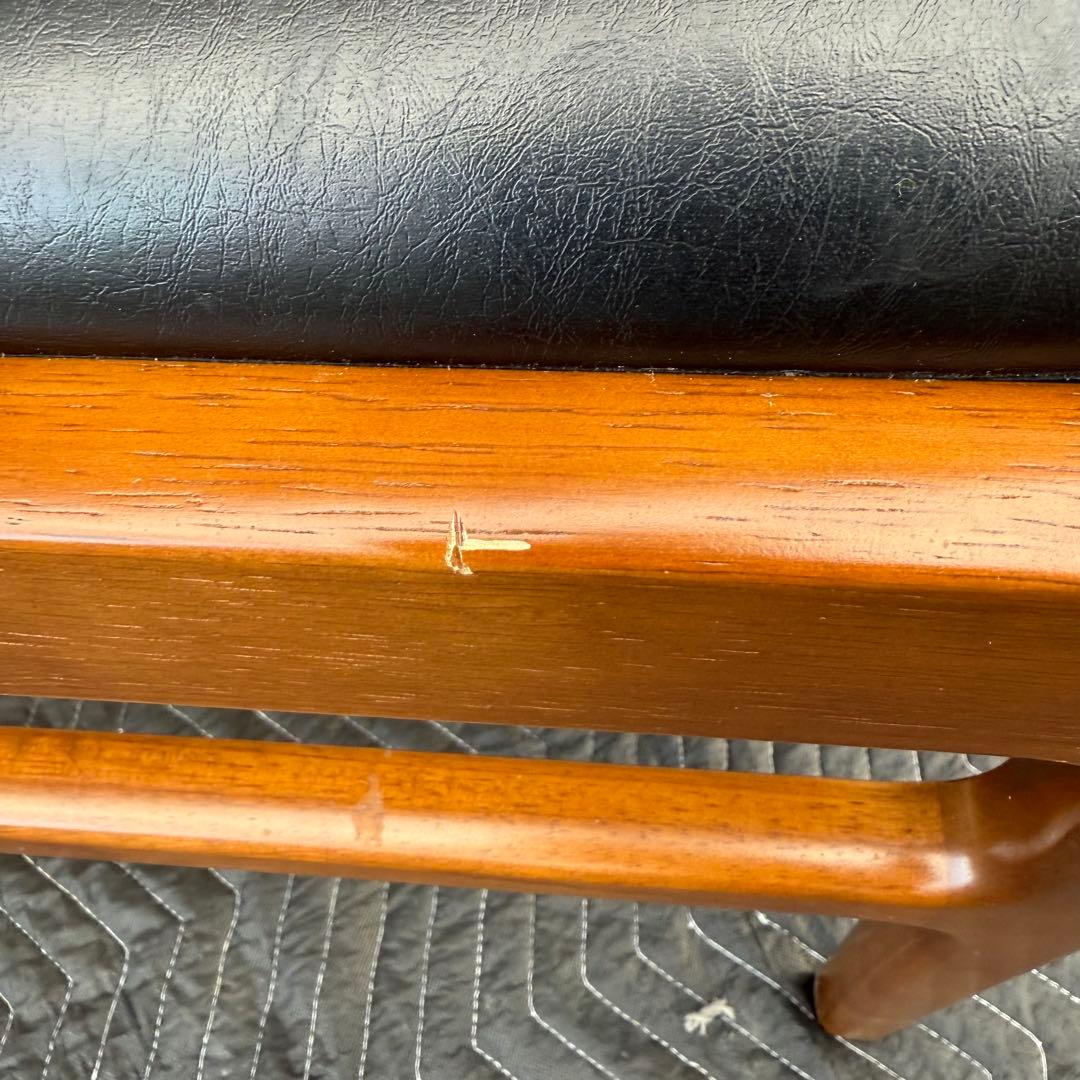 ① カリモク60 プラス　アームレス　ダイニングチェア ブラック ヴィンテージ