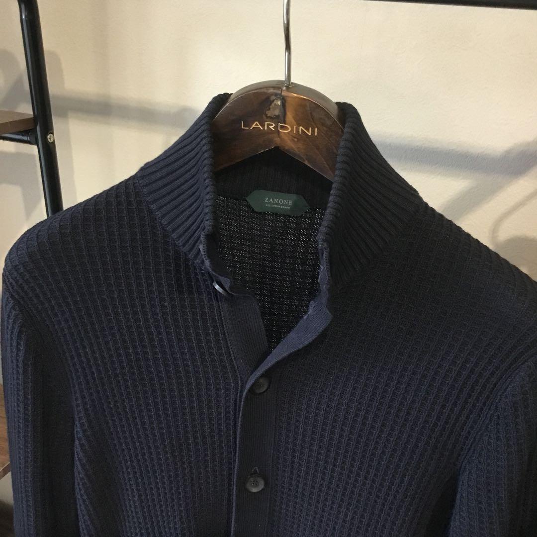 ZANONE CHIOTO コットンリネン スタンドカラー カーディガン50 - メルカリ