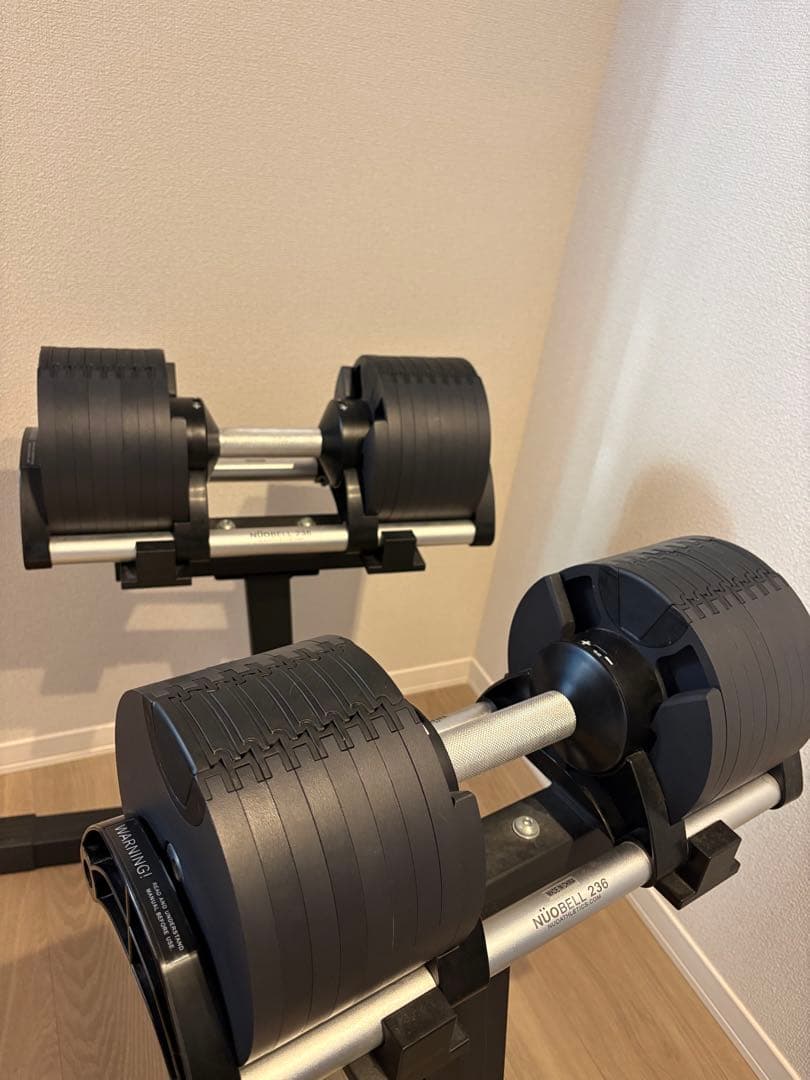 NUO FLEXBELL 36kg 可変式ダンベル｜スタンド付きセット ①