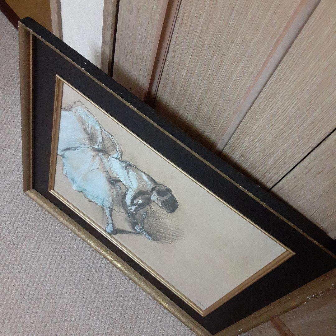 エドガー・ドガの靴下をなおす踊り子/布キャンバス高級複製名絵画