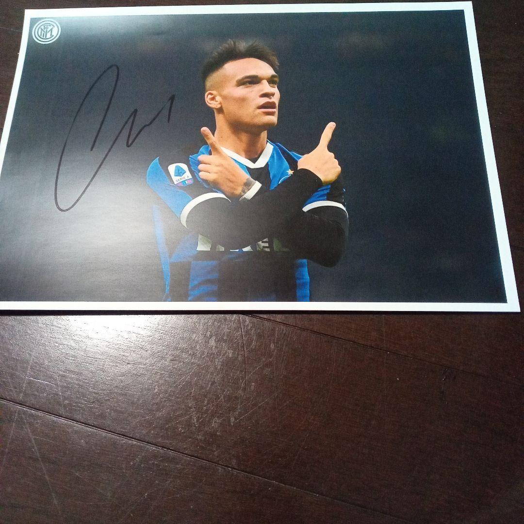 ラウタロ・マルティネス 直筆サインフォトA4 インテル・アルゼンチン