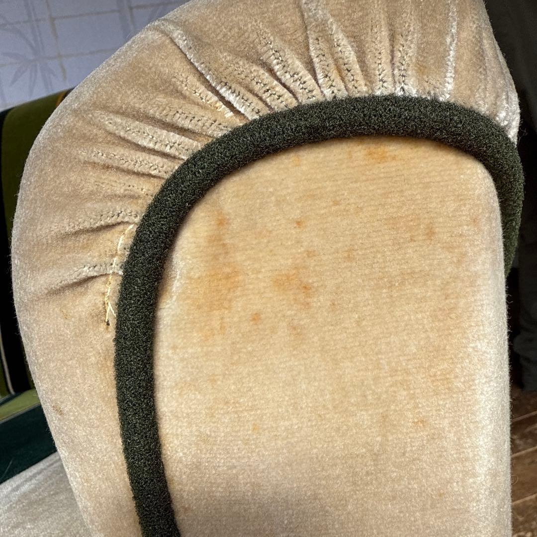 古い　ビンテージソファ　左肘側　70年代