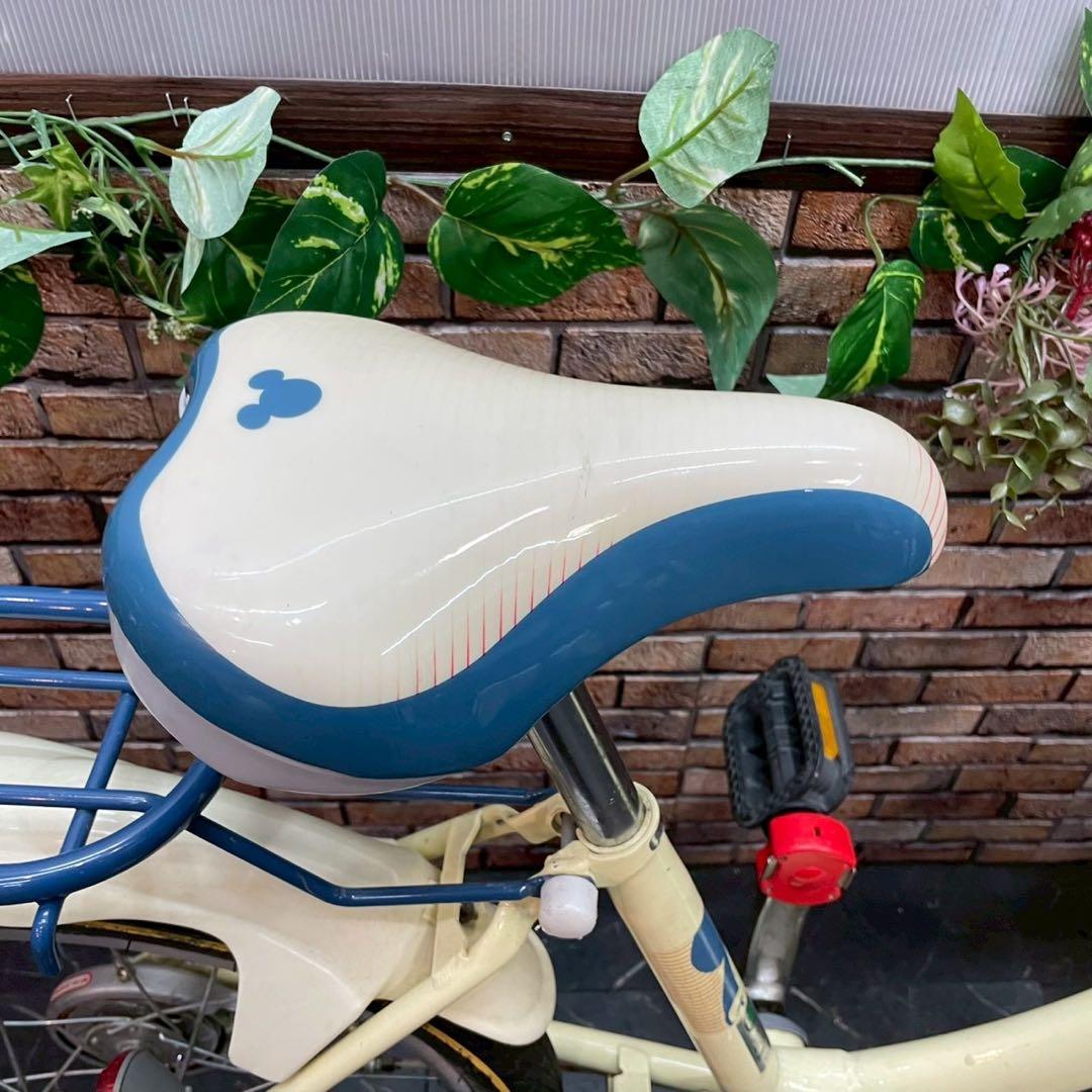 【56】子供用自転車 子供車 mickey mouse クリーム 18インチ
