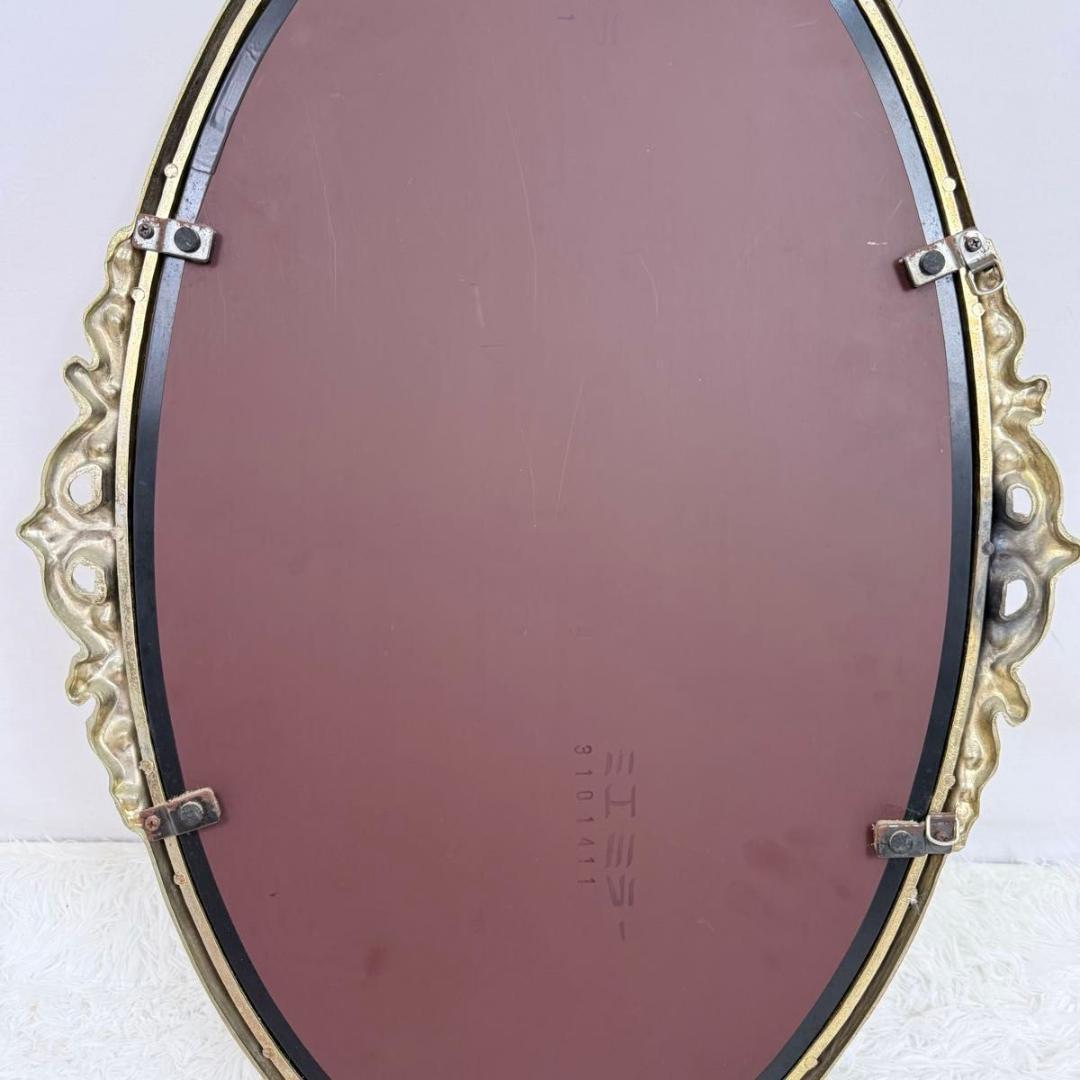 【アンティーク】 ウォールミラー 鏡 壁掛け インテリア　イタリア風　825-3