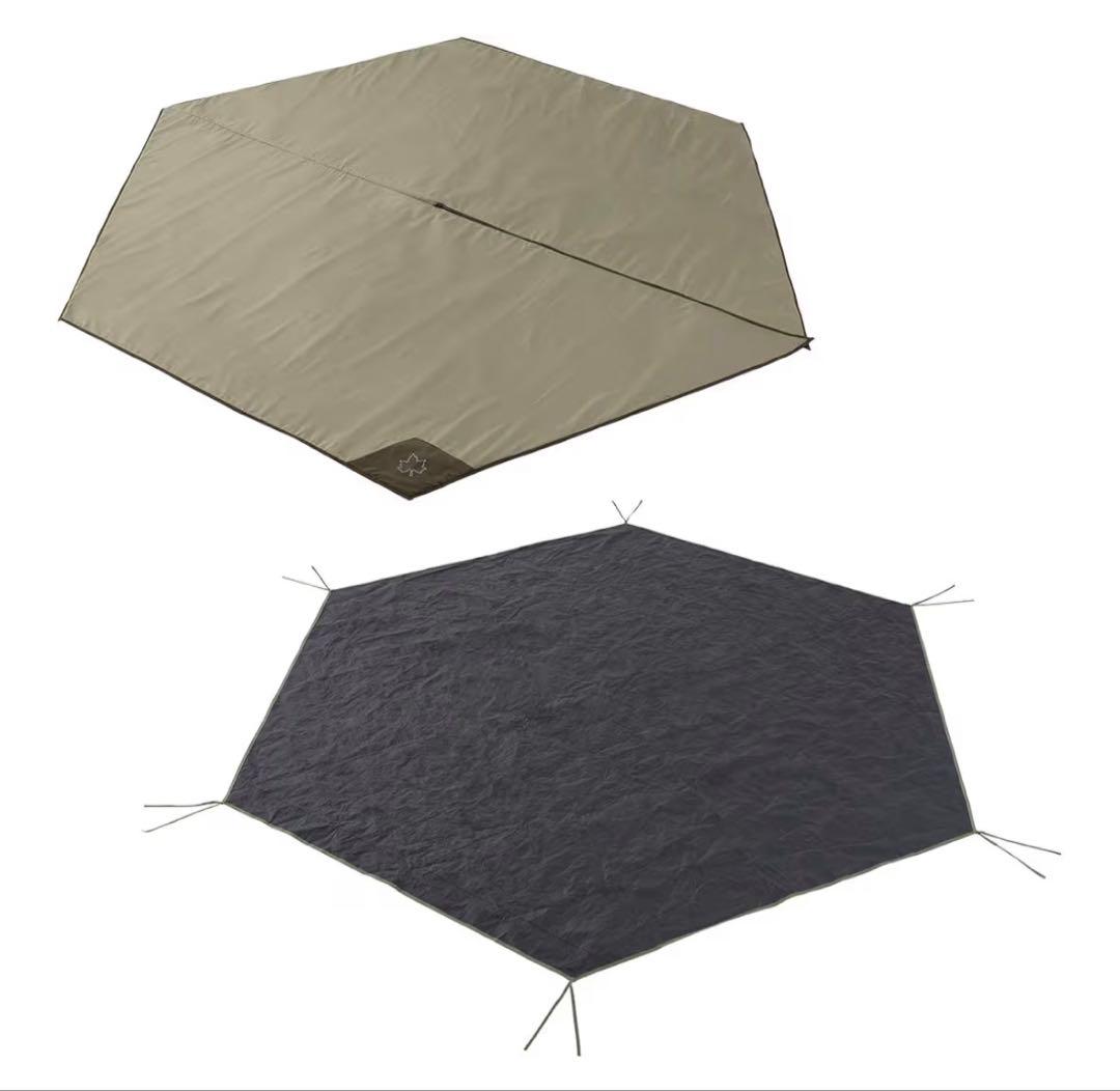 【ロゴス】vポールテント　 インナーマット&シート付き