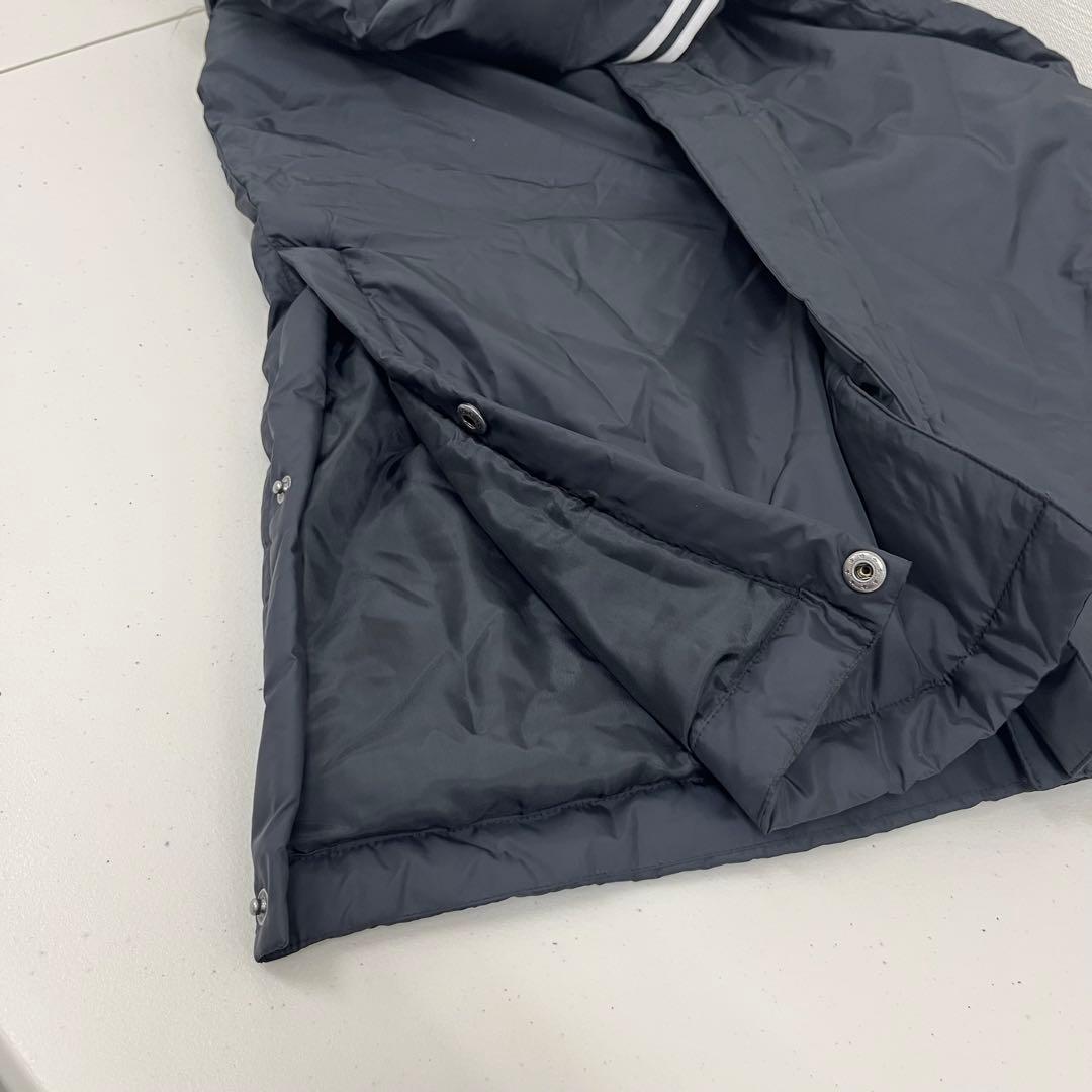 adidas メンズ ベンチコート ロング丈 中綿 3ストライプ Sサイズ