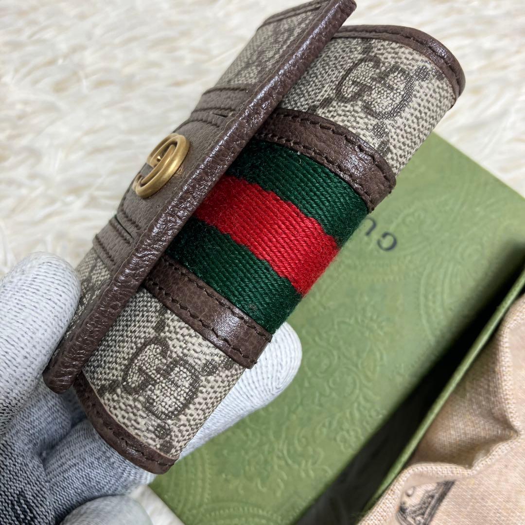 【未使用】 GUCCI キーケース GGマーモント スプリーム 6連