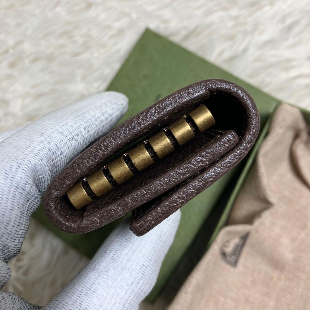 【未使用】 GUCCI キーケース GGマーモント スプリーム 6連