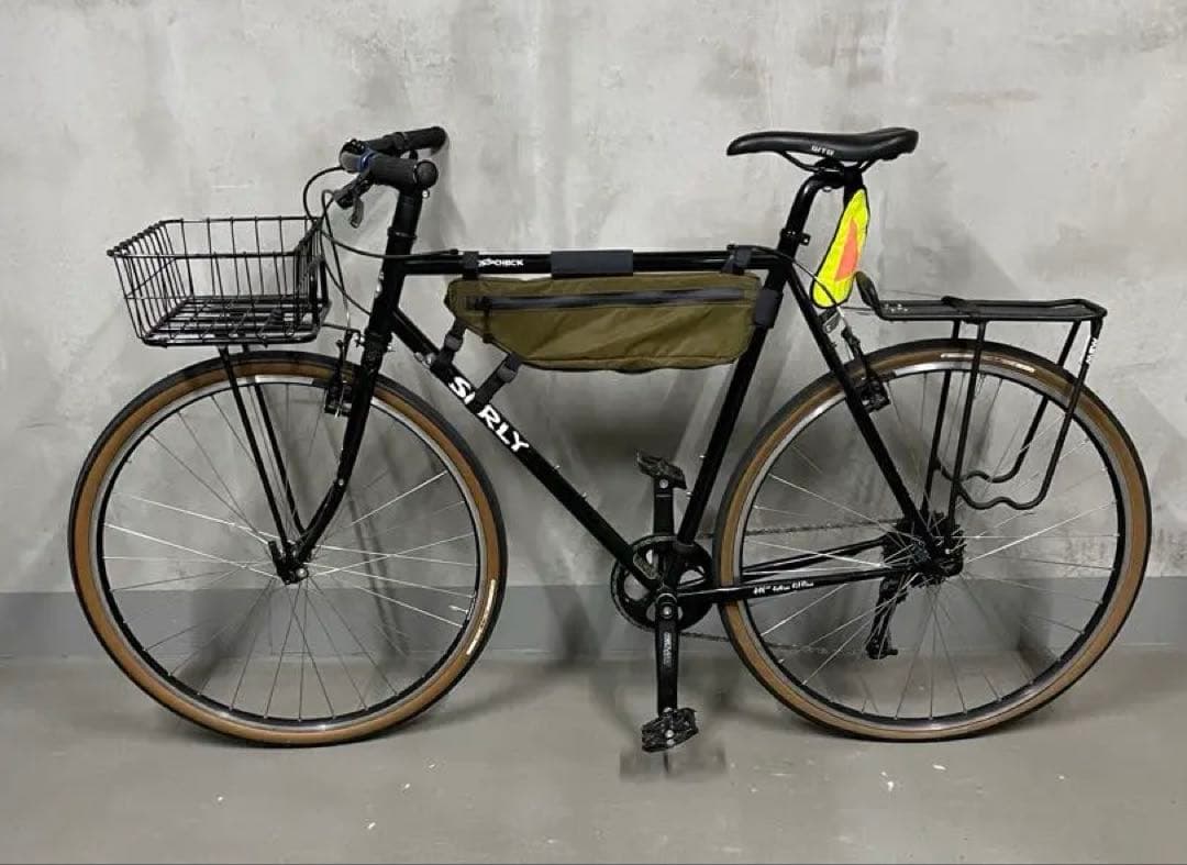 引き取り限定 SURLY CROSS CHECK BLACK 57 純正タイヤ付