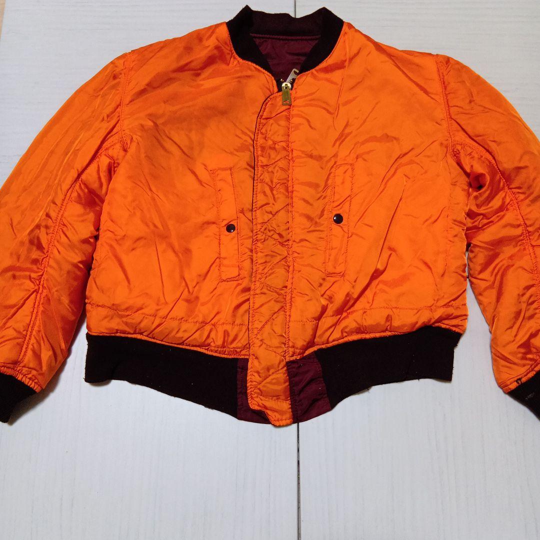 激レア！アルファ★MA-1★リバーシブルナイロンフライトJKT★ バーガンディ